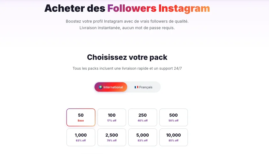 Buy Instagram followers cheap - Followers Lab packages